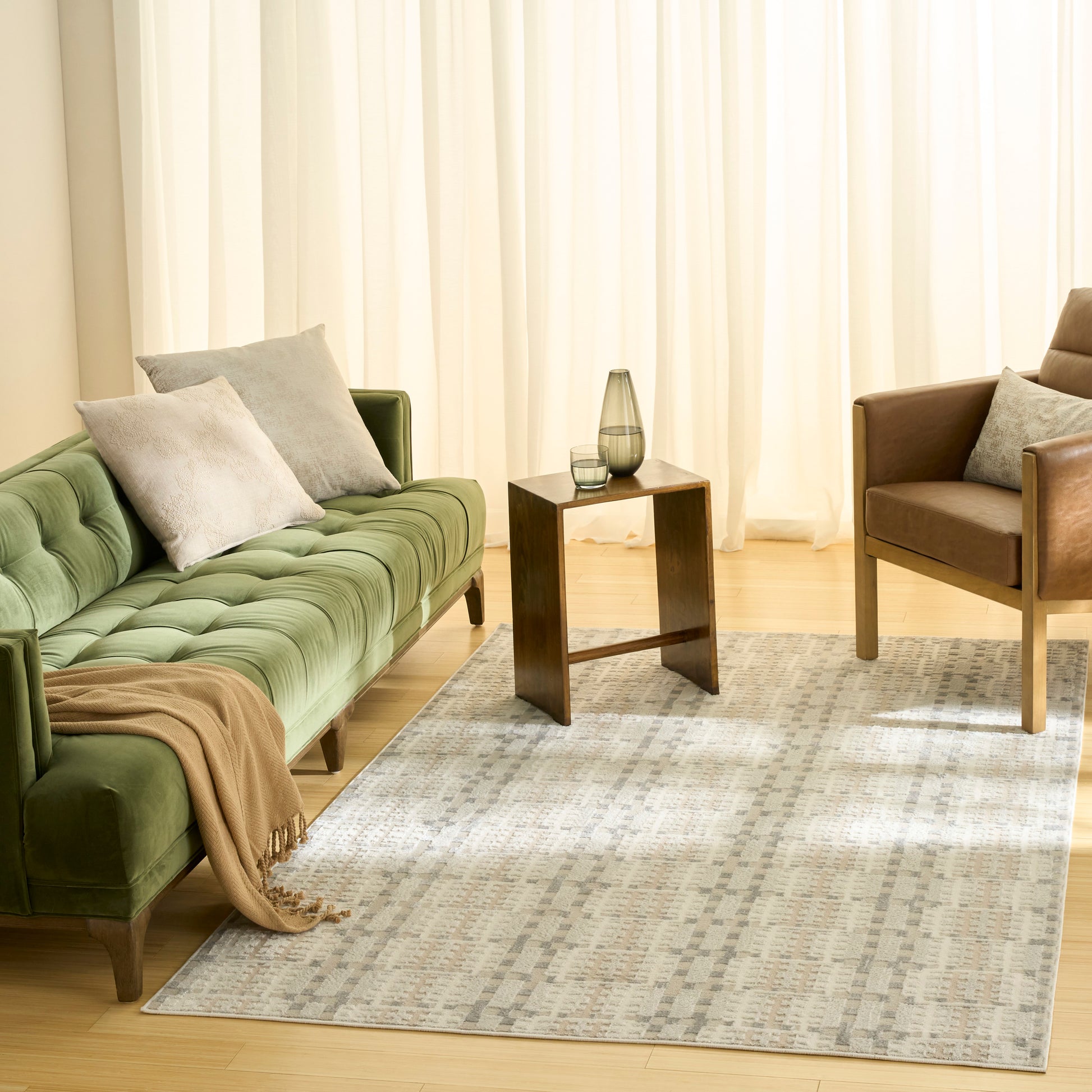 Nourison Home Nordic  Ivory Multicolor  Contemporary