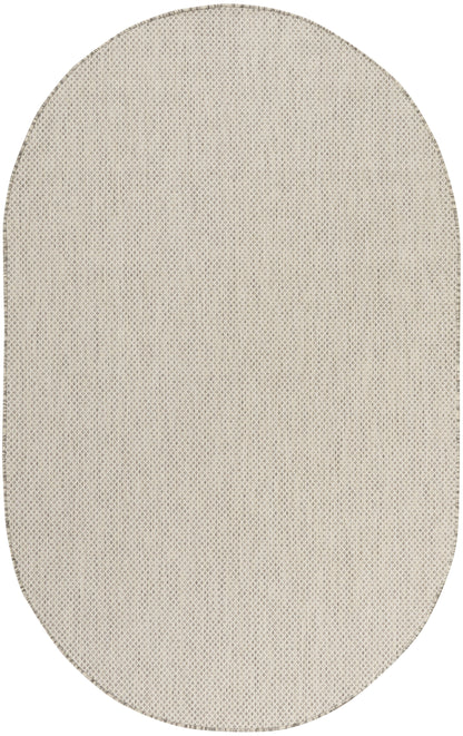 Nourison Home Courtyard COU01 Ivory Silver Contemporary Power-loomed Rug