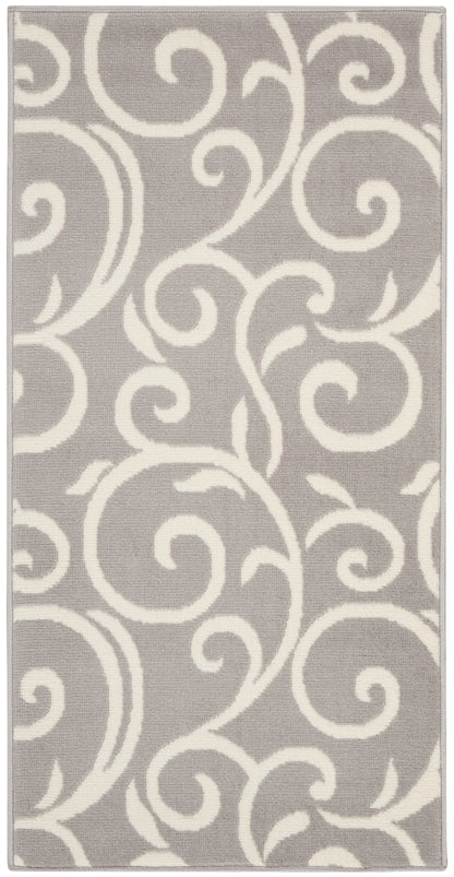 Nourison Home Grafix GRF19 Grey Contemporary Power-loomed Rug