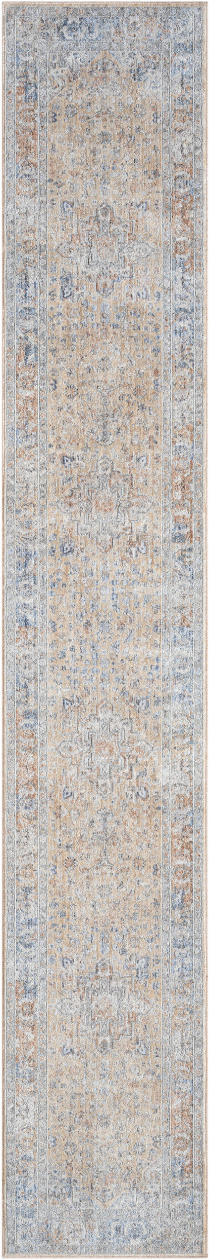 Nourison Home Elegant Heirlooms ELH01 Grey Gold Traditional Power-loomed Rug
