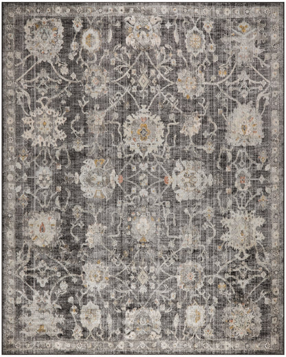 Nourison Home Oushak Home OUS01 Charcoal Traditional Loom-woven Rug