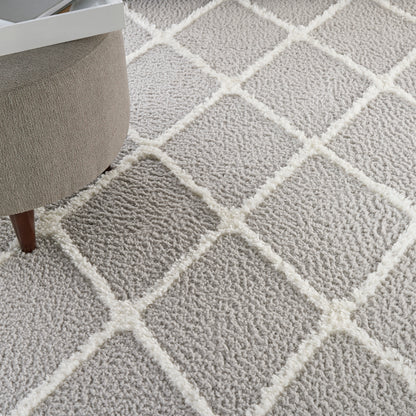 Nourison Home Feather Soft  Grey Ivory  Contemporary