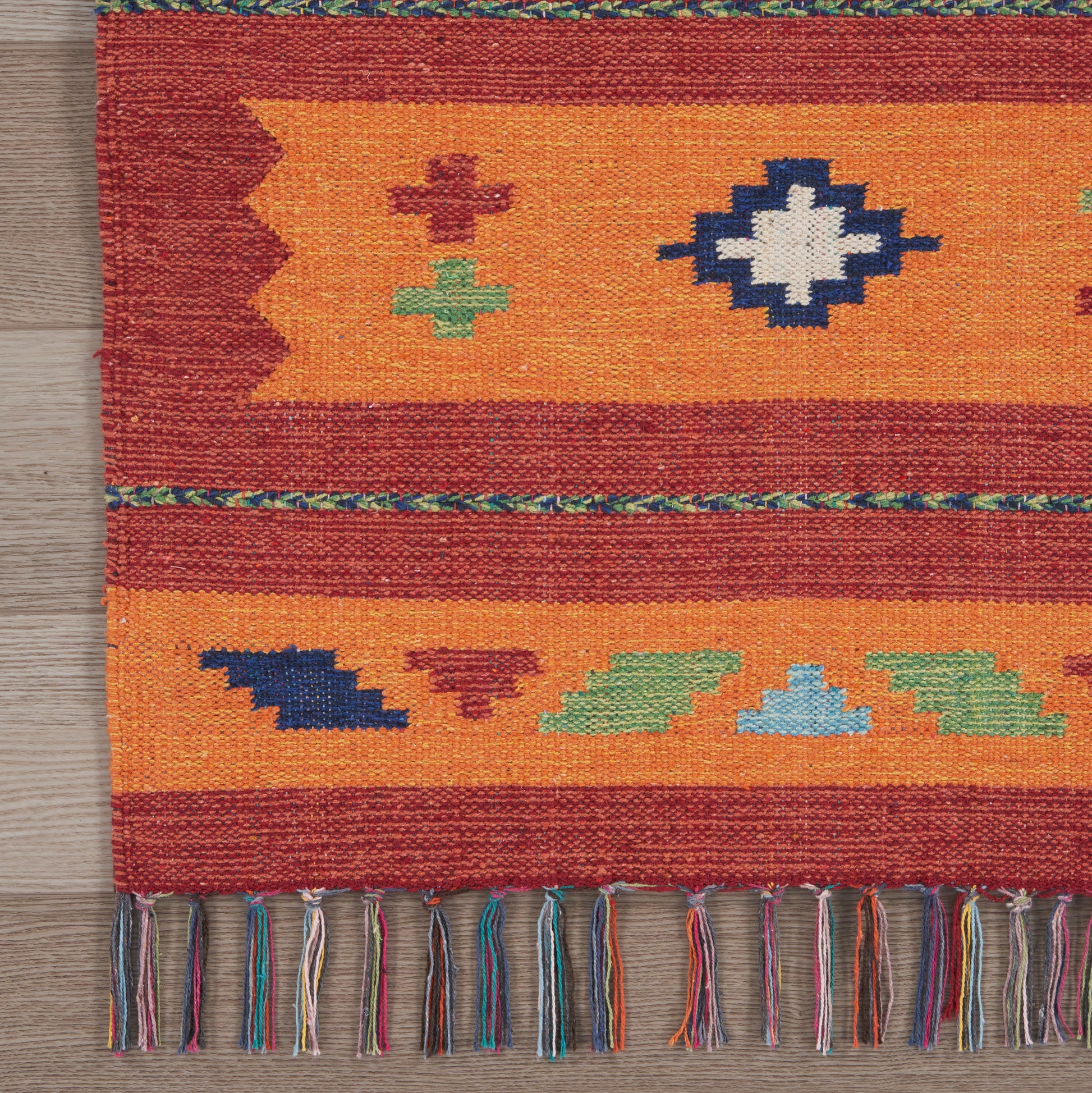 Nourison Home Baja  Orange Red  Transitional