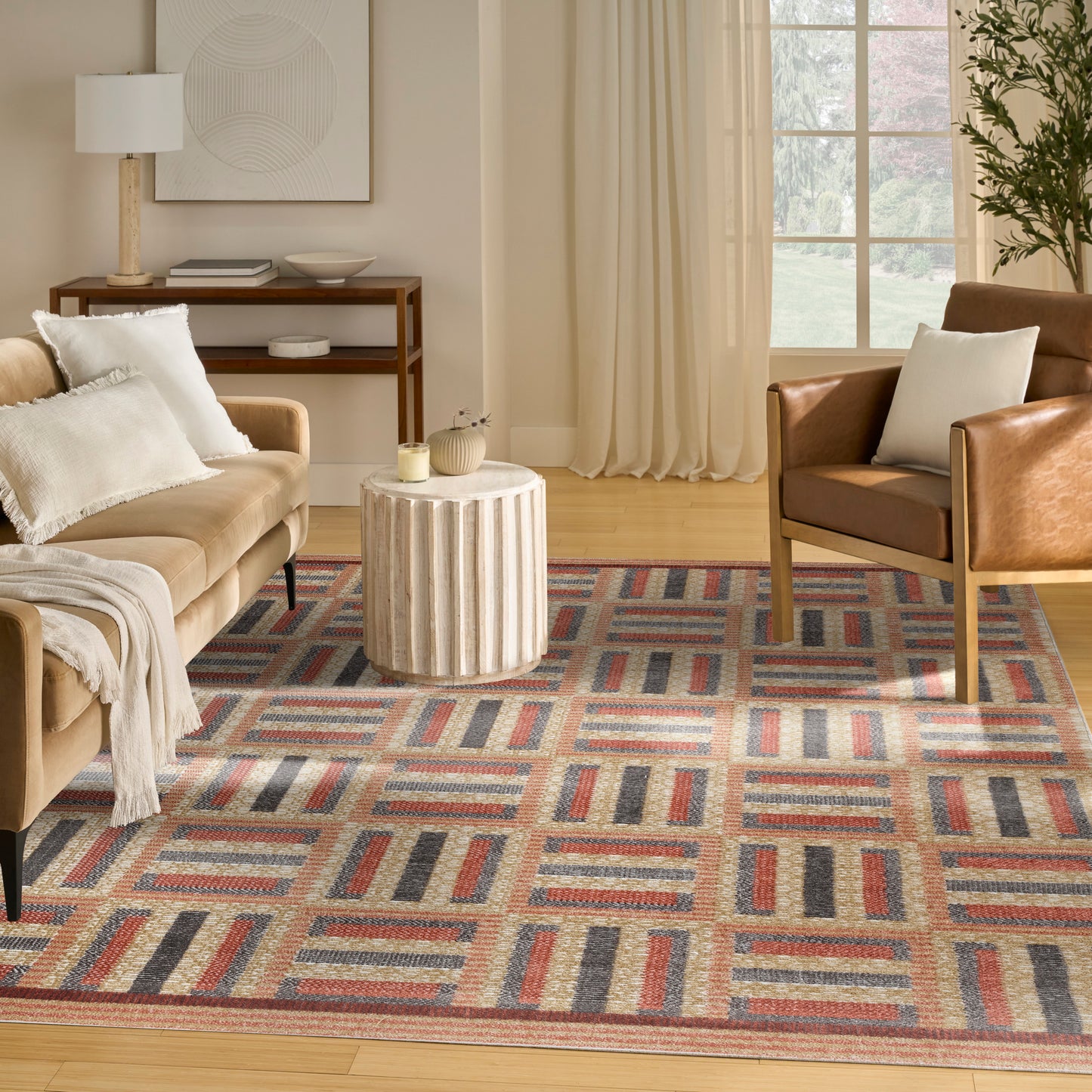 Nourison Home Nordic  Multicolor  Contemporary