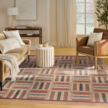 Nourison Home Nordic  Multicolor  Contemporary