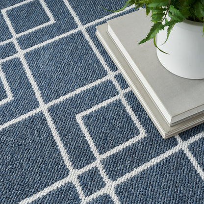 Nourison Home Modern Lines  Denim  Contemporary
