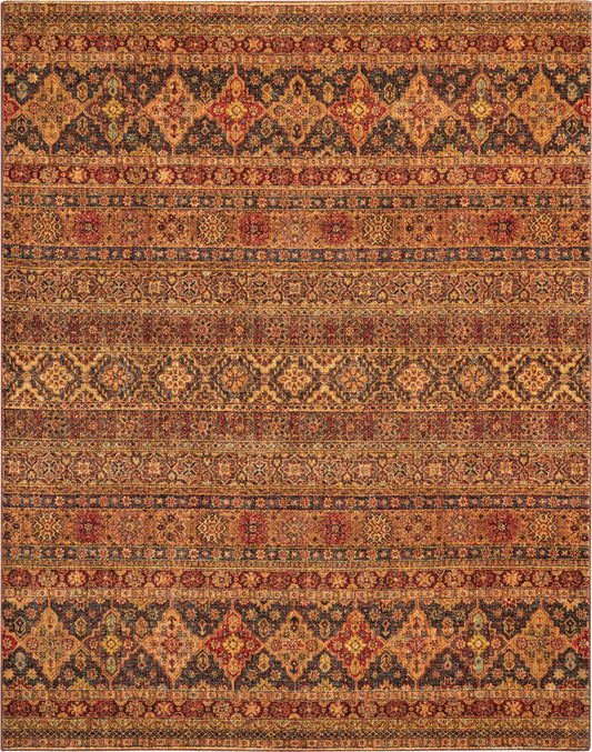 Nourison Home Jewel  Blue Red  Traditional