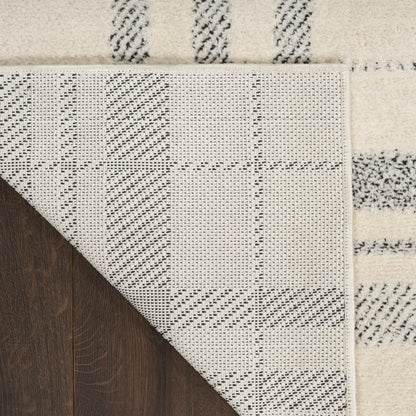 Nourison Home Modern Comfort  Ivory Black  Contemporary