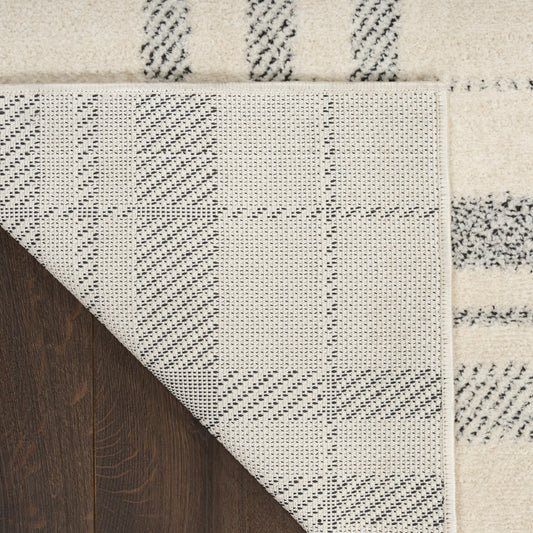 Nourison Home Modern Comfort  Ivory Black  Contemporary