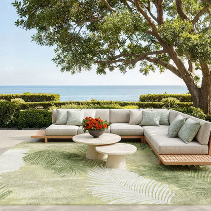 Nourison Home Suncoast  Green  Contemporary