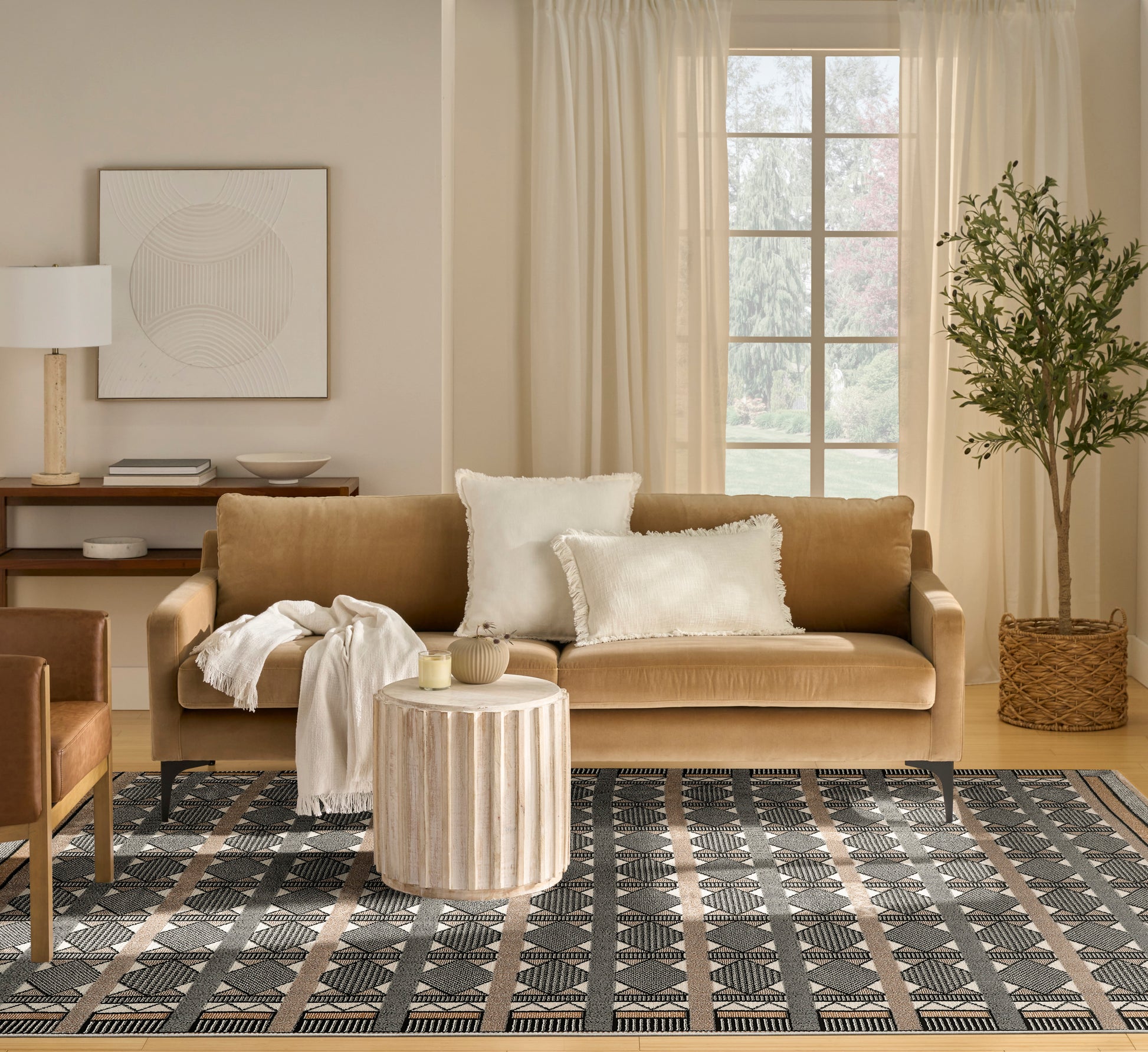 Nourison Home Nordic  Ivory Multicolor  Contemporary