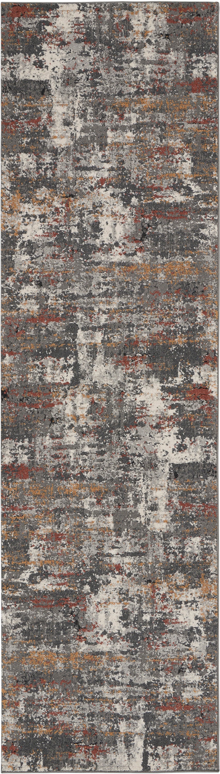 Nourison Home Tangra TNR02 Grey Multicolor Contemporary Power-loomed Rug