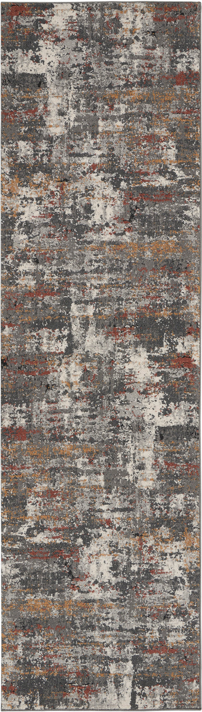 Nourison Home Tangra TNR02 Grey Multicolor Contemporary Power-loomed Rug