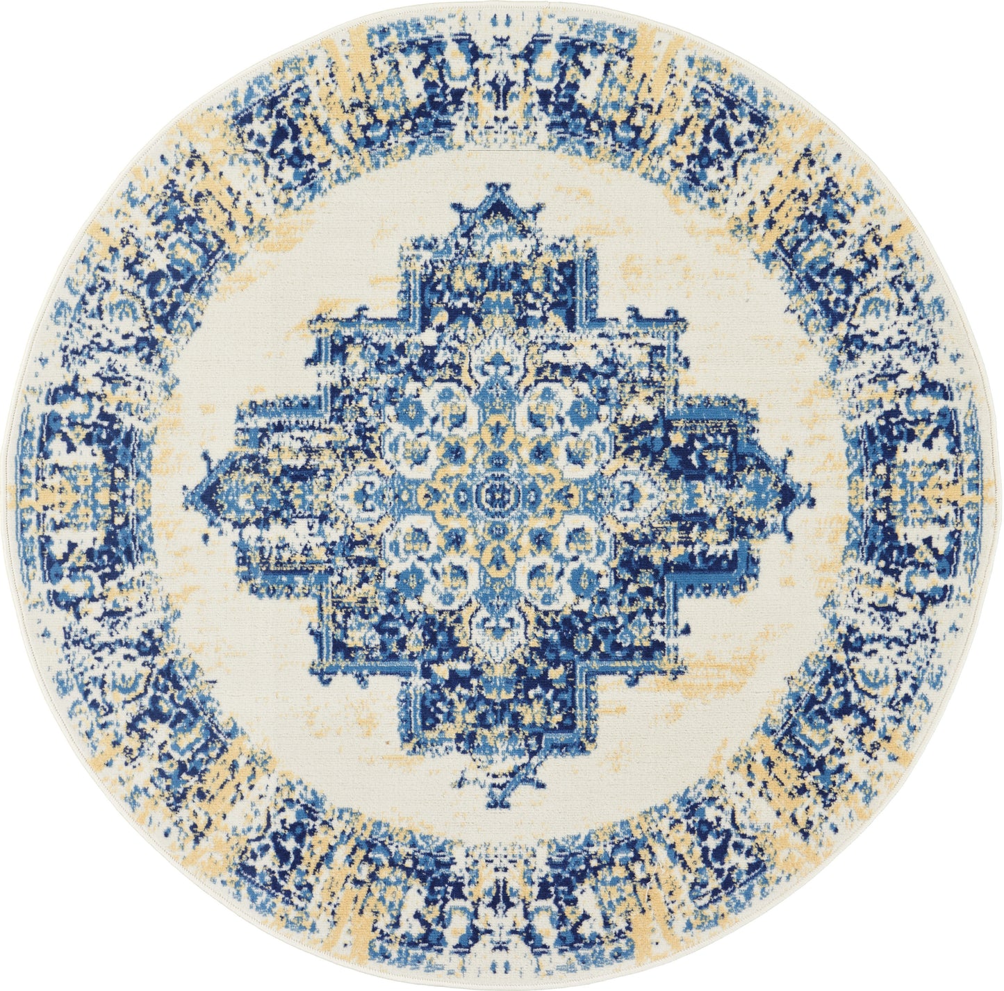 Nourison Home Grafix GRF14 White Transitional Power-loomed Rug