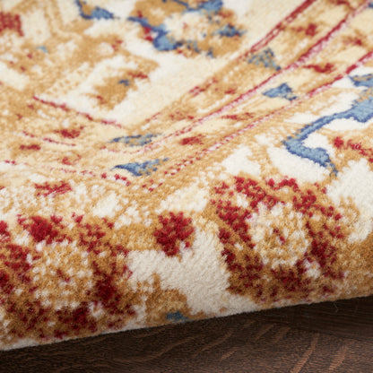 Nourison Home Grafix  Navy Gold  Traditional