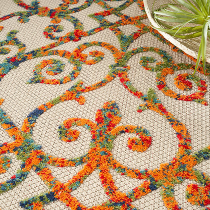 Nourison Home Aloha  Multicolor  Contemporary