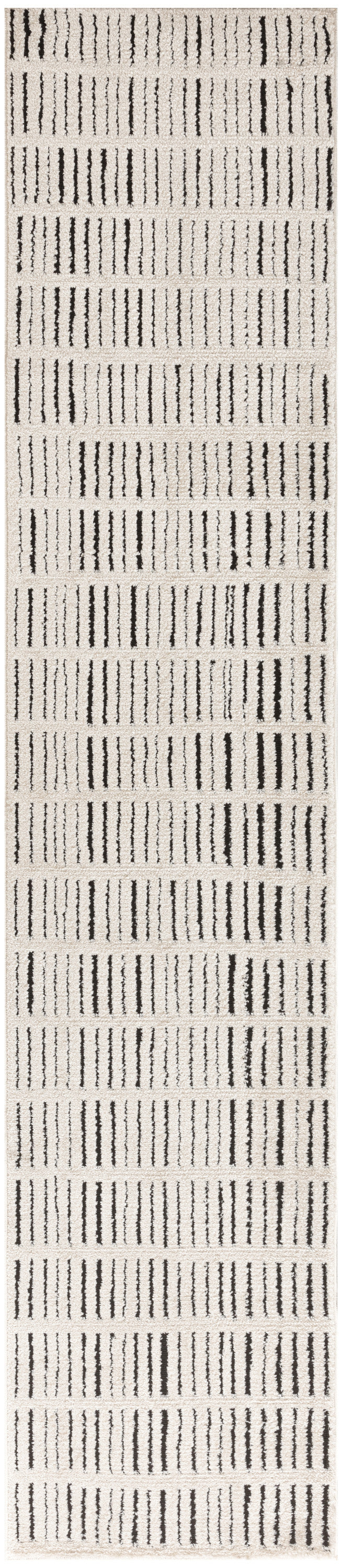 Nourison Home Modern Comfort MNC03 Ivory Black Contemporary Power-loomed Rug