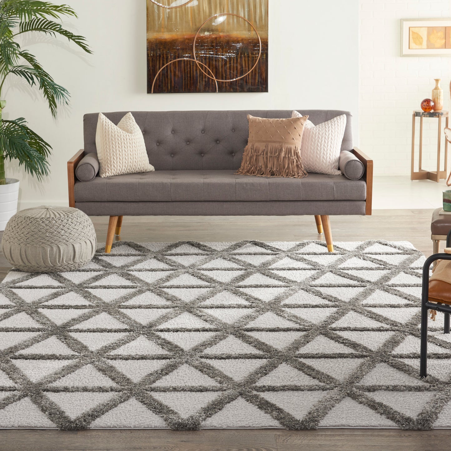 Nourison Home Highlands  Grey  Contemporary