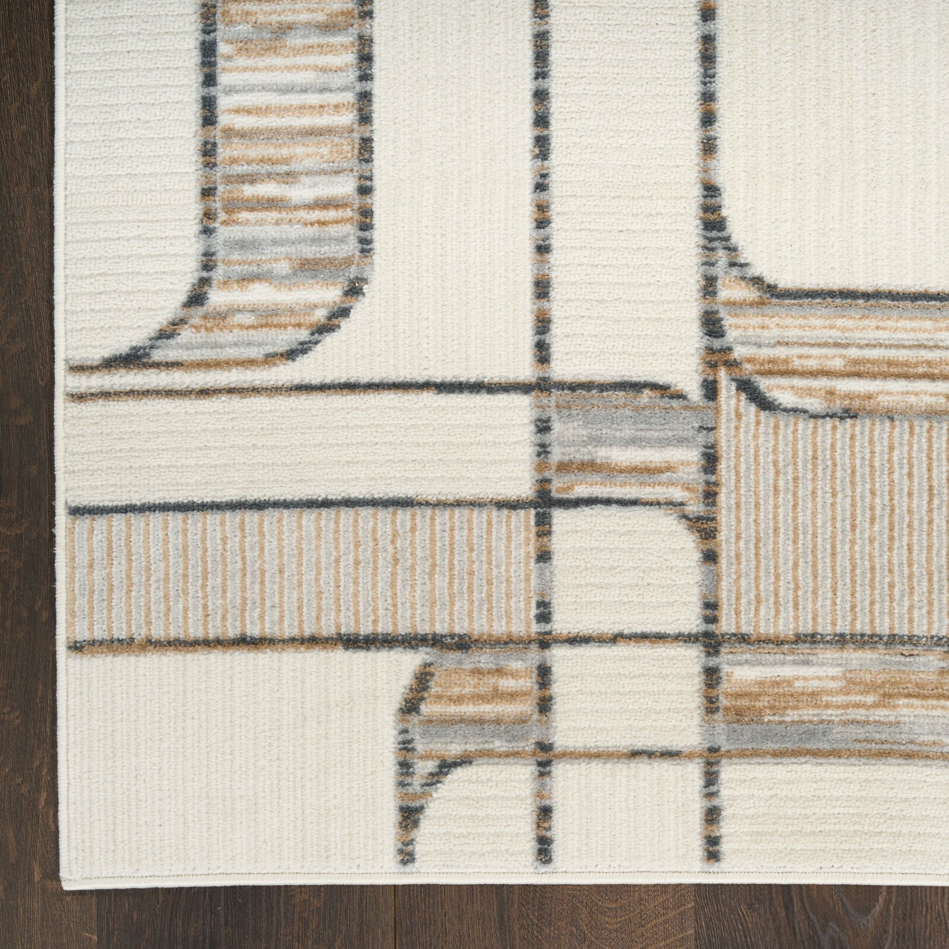 Nourison Home Nordic  Ivory Multicolor  Contemporary