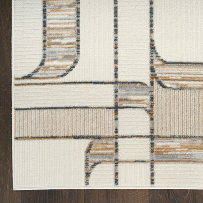 Nourison Home Nordic  Ivory Multicolor  Contemporary