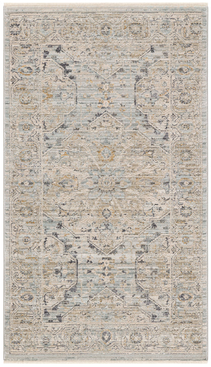 Nourison Home Lynx LNX07 Light Blue Transitional Power-loomed Rug