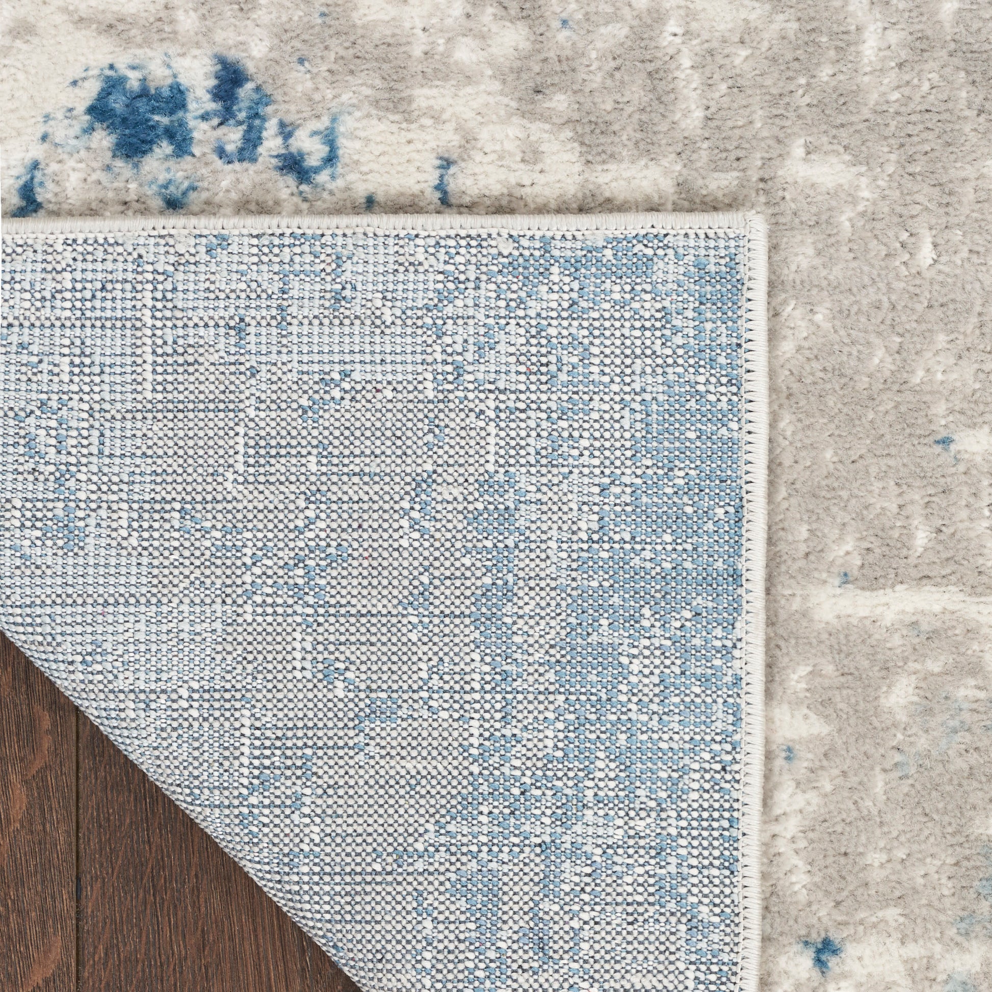Nourison Home Quarry  Ivory Grey Blue  Contemporary