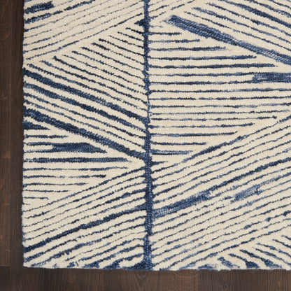 Nourison Home Colorado  White Blue  Contemporary