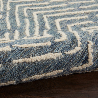 Nourison Home Colorado  Indigo Ivory  Contemporary