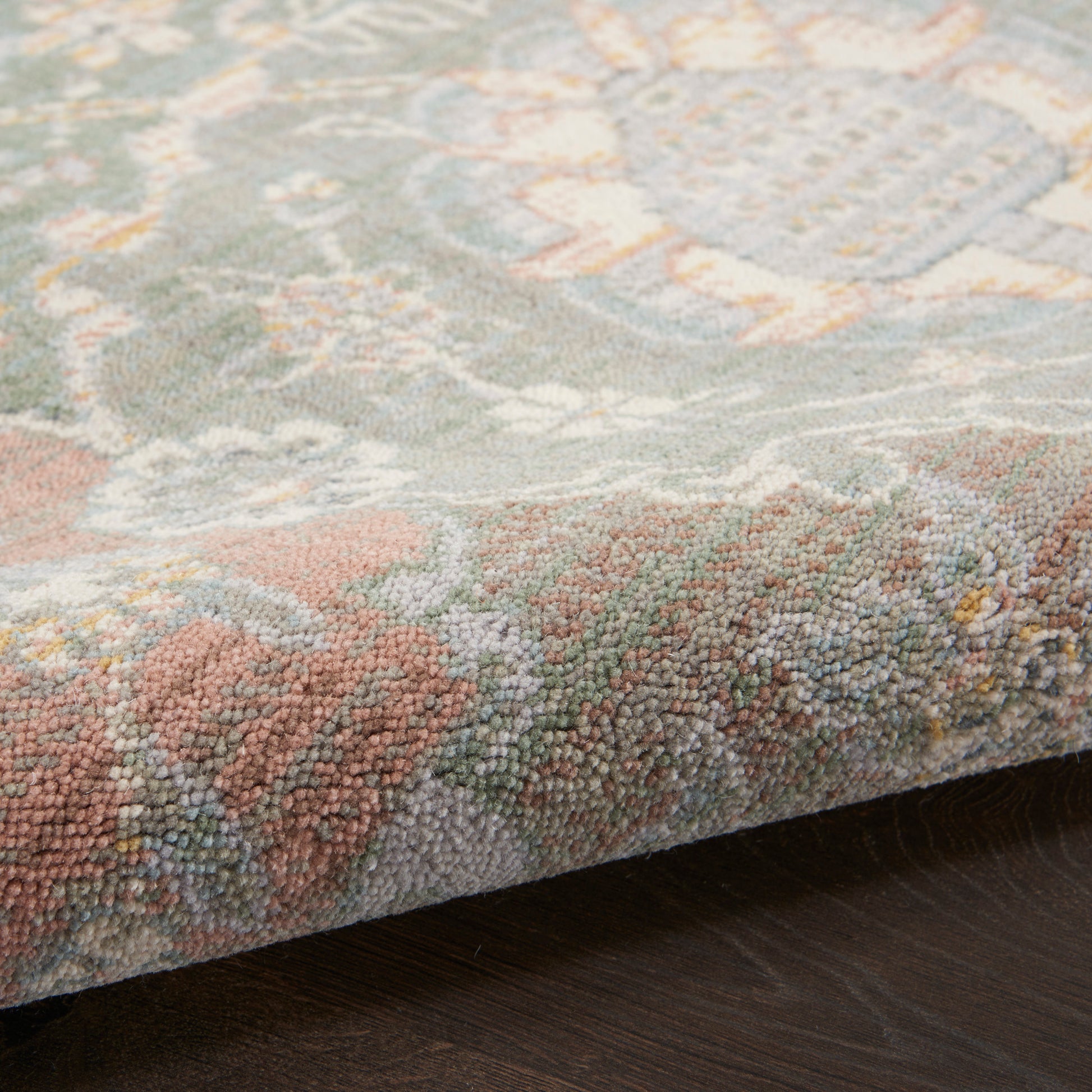 Nourison Home Parisa  Grey Multicolor  Transitional