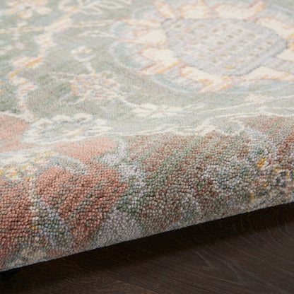 Nourison Home Parisa  Grey Multicolor  Transitional