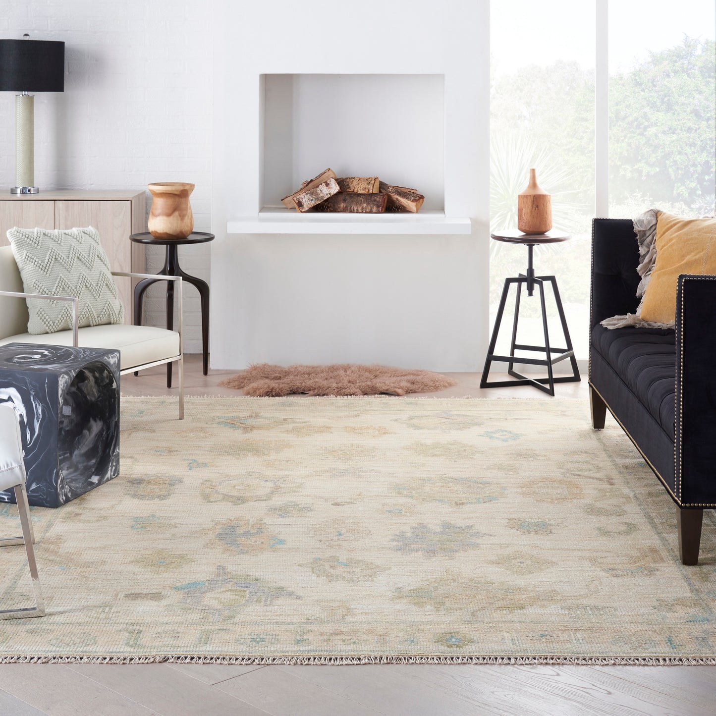 Nourison Home Odessa  Ivory Multicolor  Traditional