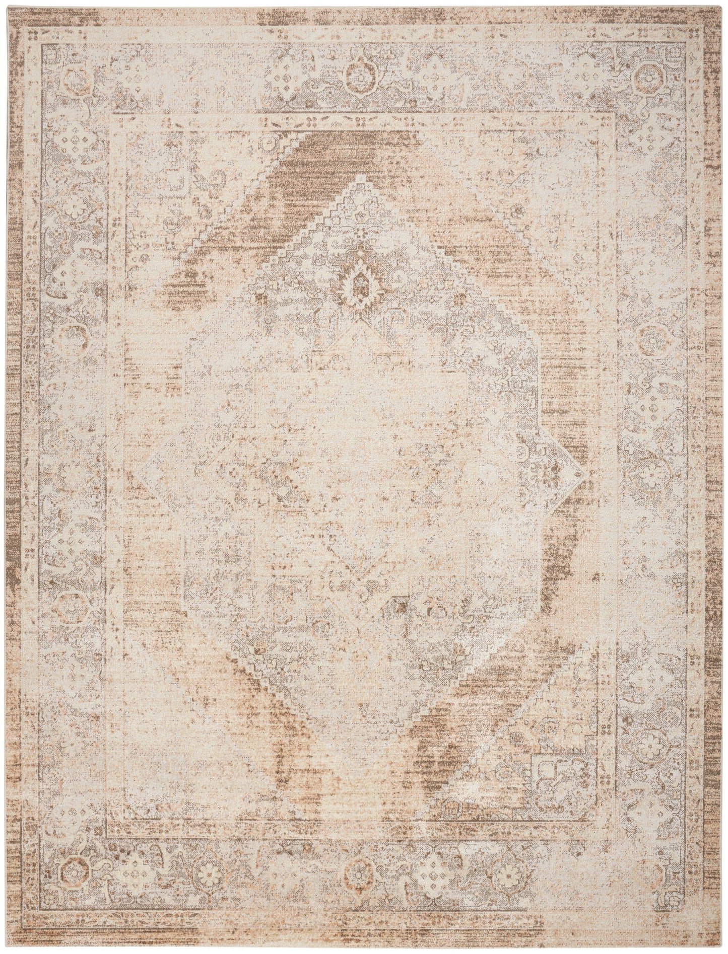 Nourison Home Astra Machine Washable ASW13 Beige Traditional Power-loomed Rug