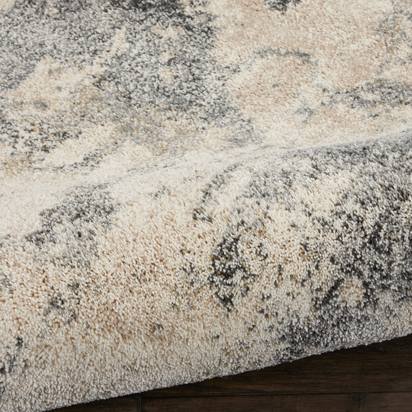 Nourison Home Fusion  Cream Grey  Contemporary