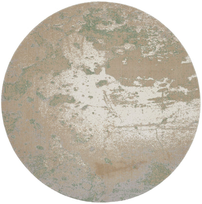 Nourison Home Twilight TWI06 Ivory Green Contemporary Power-loomed Rug