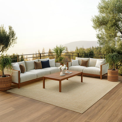Nourison Home Tulum  Taupe Ivory  Contemporary