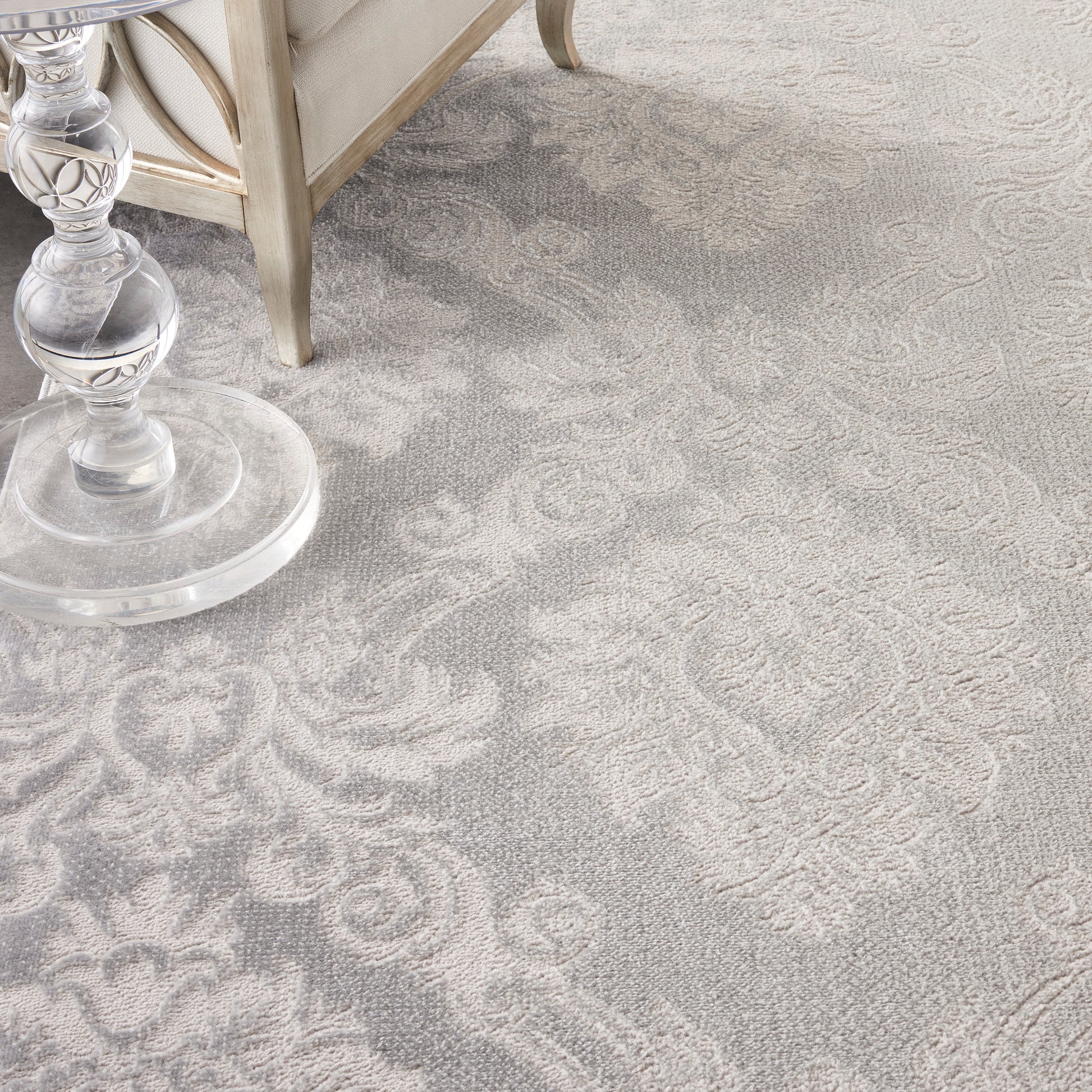 Nourison Home Elation  Ivory Grey  Traditional
