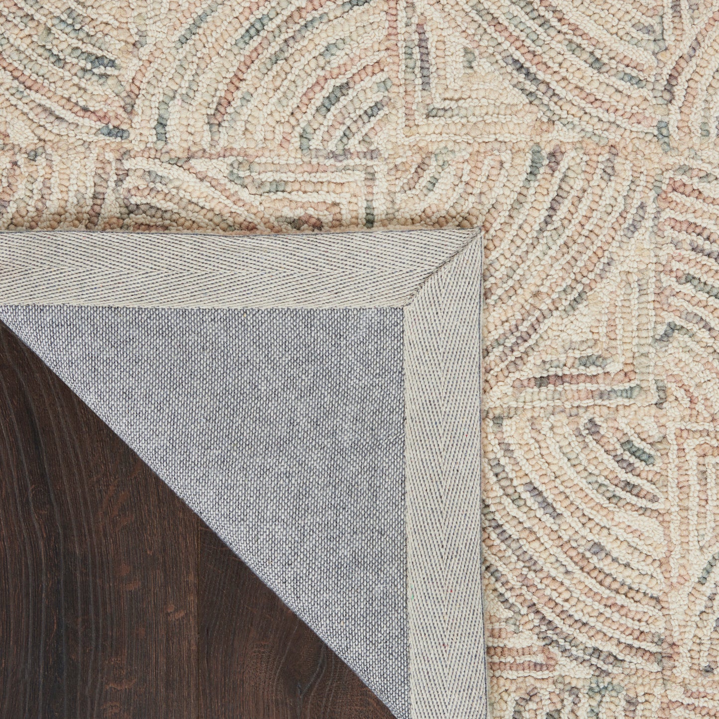 Nourison Home Interlock  Ivory Multicolor  Contemporary