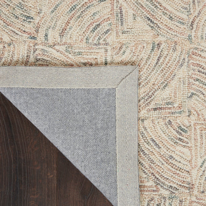 Nourison Home Interlock  Ivory Multicolor  Contemporary