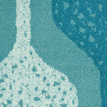 Waverly Sun N Shade  Aqua  Contemporary