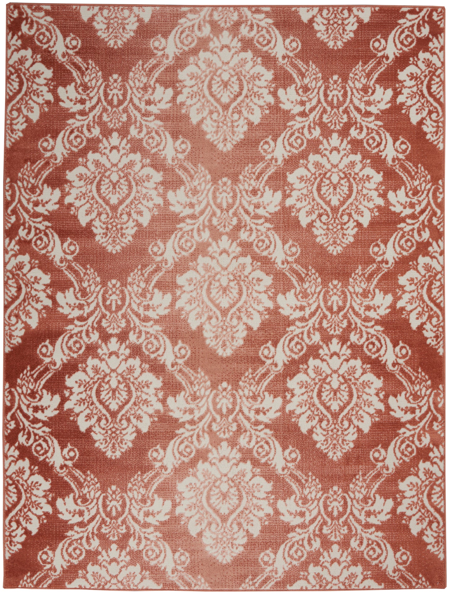 Nourison Home Elation ETN03 Brick Ivory Traditional Power-loomed Rug