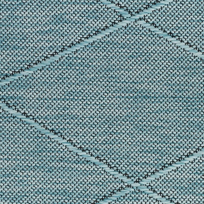 Nourison Home Washable Solutions  Aqua  Contemporary