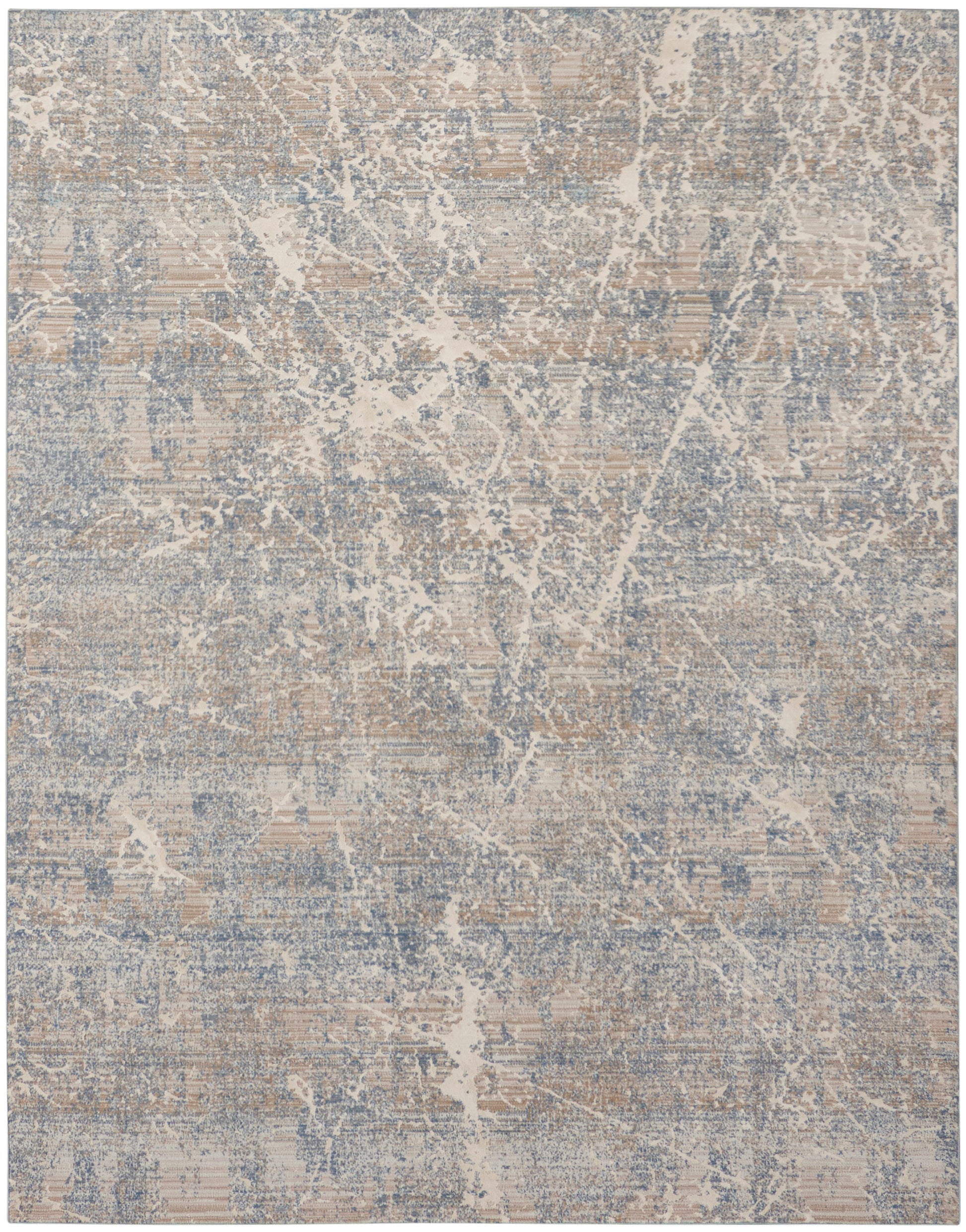 Nourison Home Exhale  Beige Blue  Contemporary