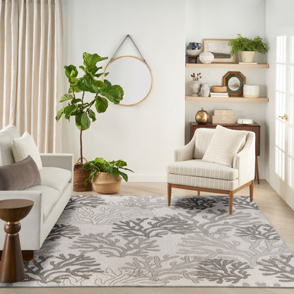 Nourison Home Garden Oasis  Grey  Contemporary