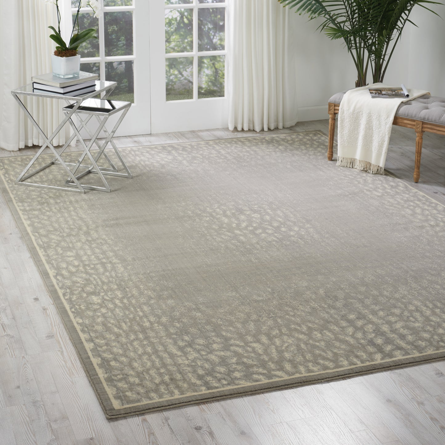 Nourison Home Riviera  Silver  