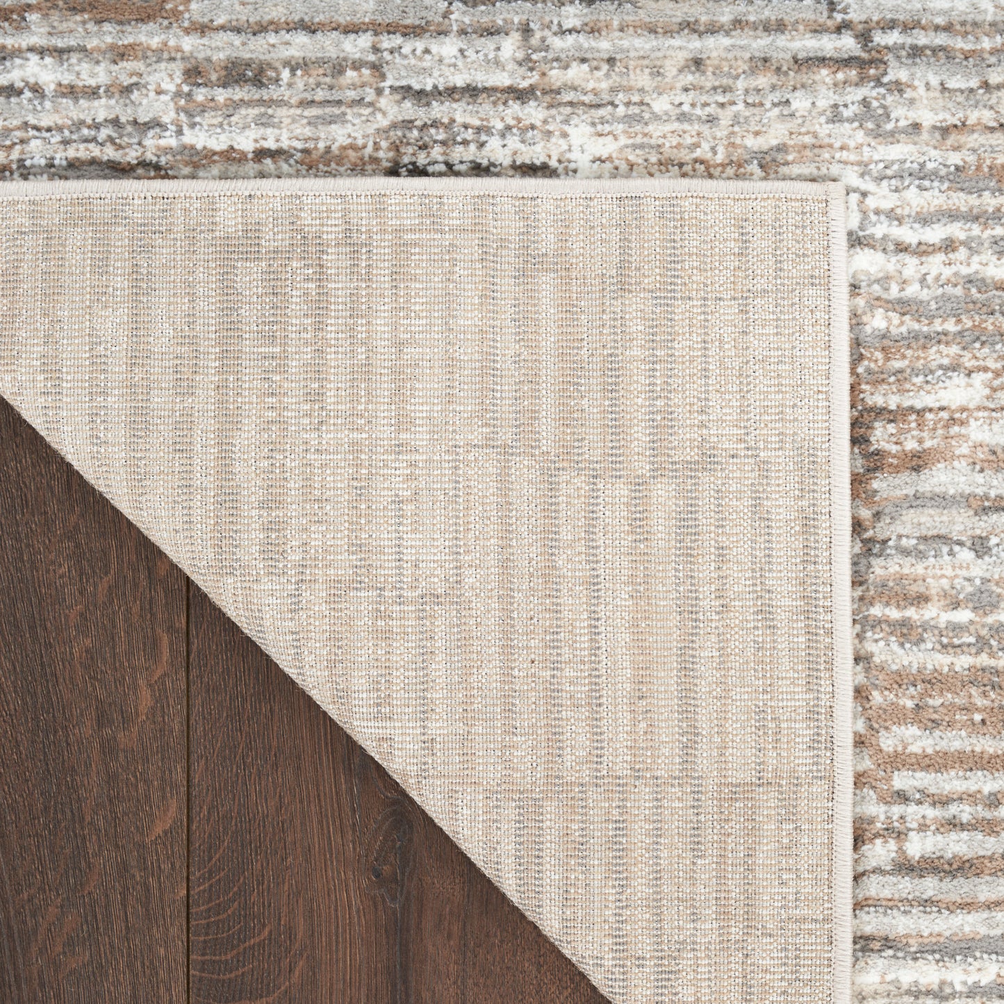 Nourison Home Sustainable Trends  Ivory Mocha  Contemporary