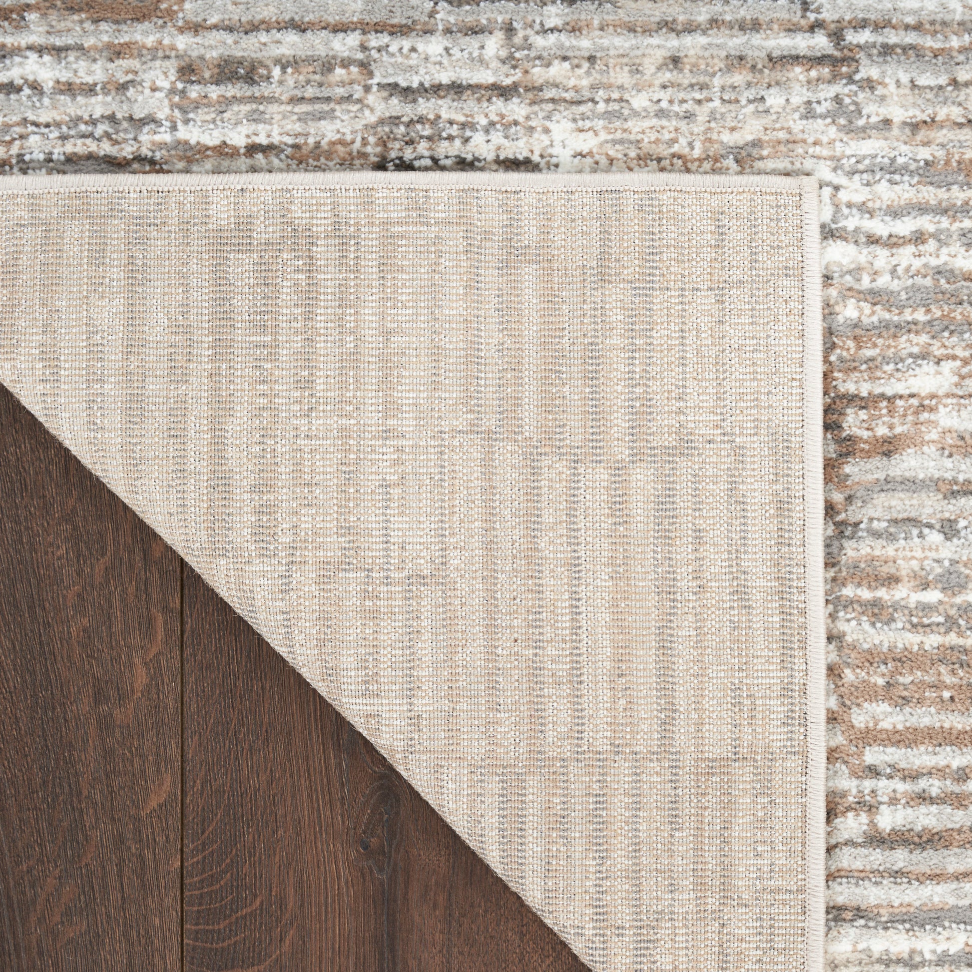 Nourison Home Sustainable Trends  Ivory Mocha  Contemporary