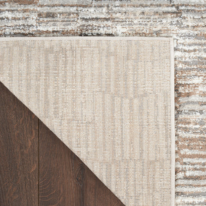 Nourison Home Sustainable Trends  Ivory Mocha  Contemporary
