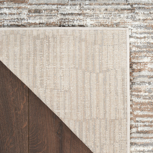Nourison Home Sustainable Trends  Ivory Mocha  Contemporary