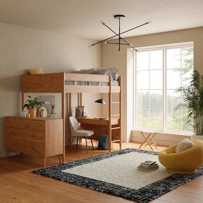 Nourison Home Pacific Shag  Ivory Black  Contemporary