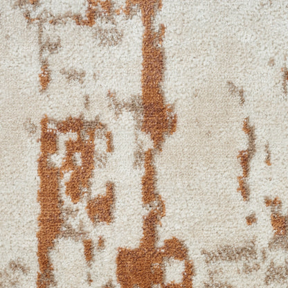 Nourison Home Quarry  Ivory Rust  Contemporary